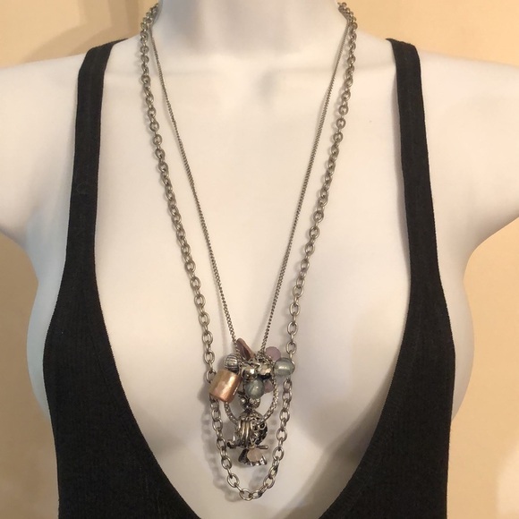 Ruby Rd two strand chain owl charm necklace - Picture 4 of 6